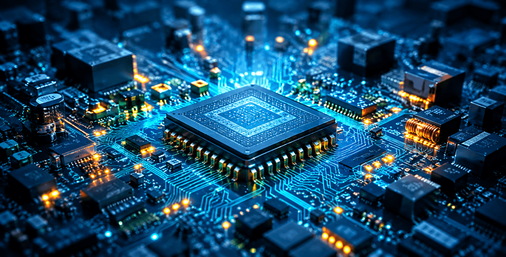 Electronic components and microchips