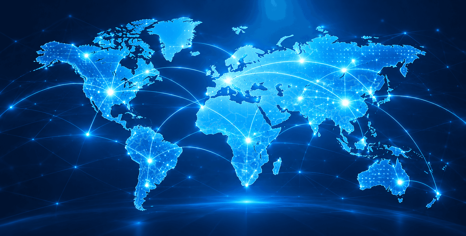 Global business connections across multiple industries