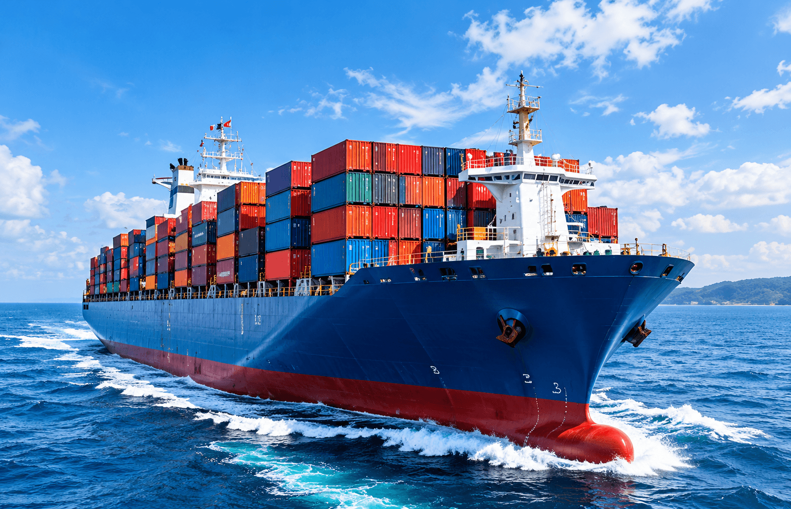 International cargo ship for global product sourcing